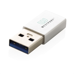 USB-A til USB-C adapter, sølv